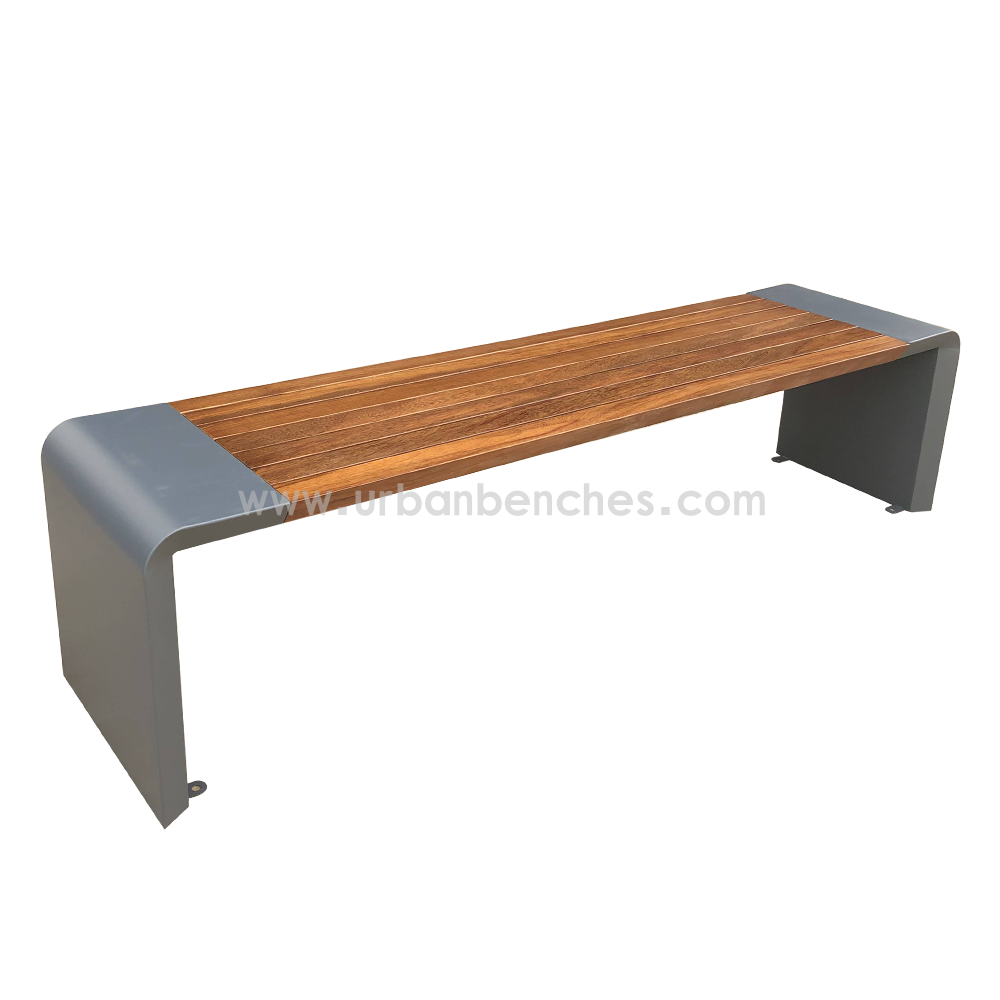  PC-MW-006 Metal+Solid Wood Park Chair