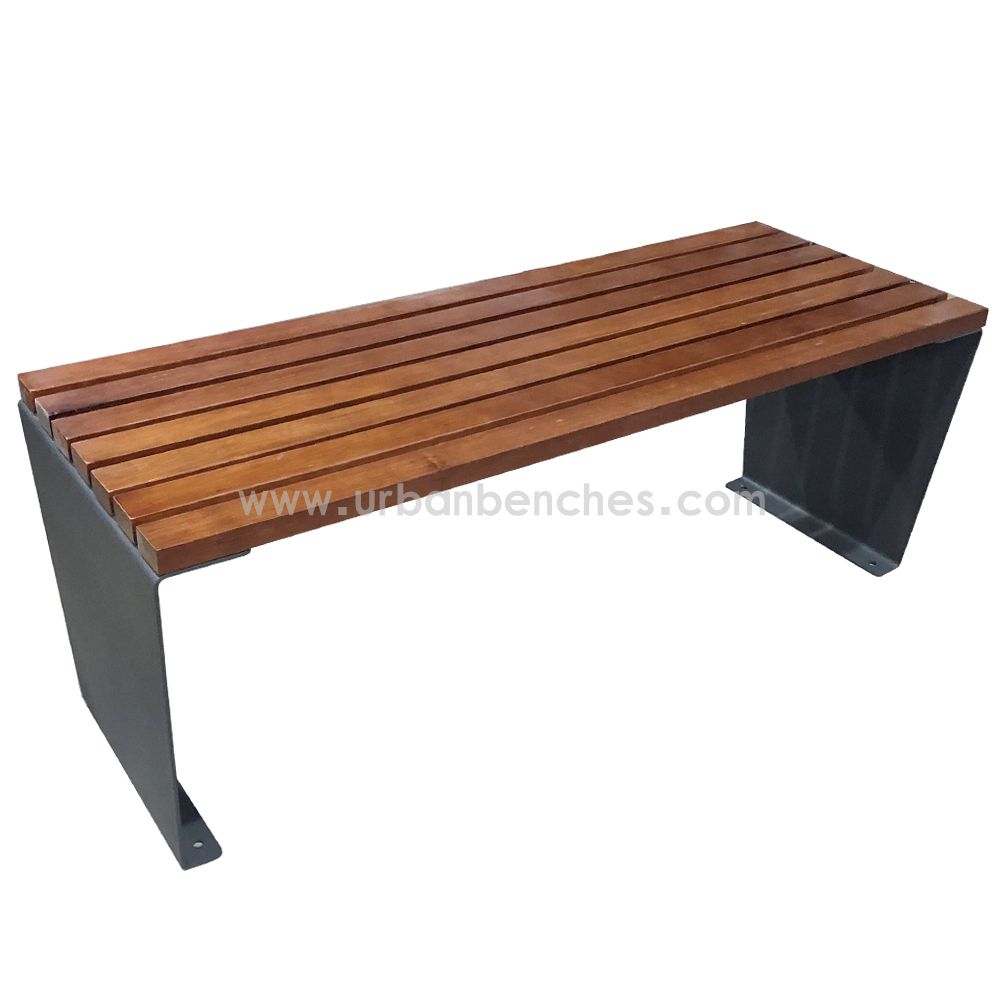  PC-MW-015 Metal+Solid Wood Park Chair