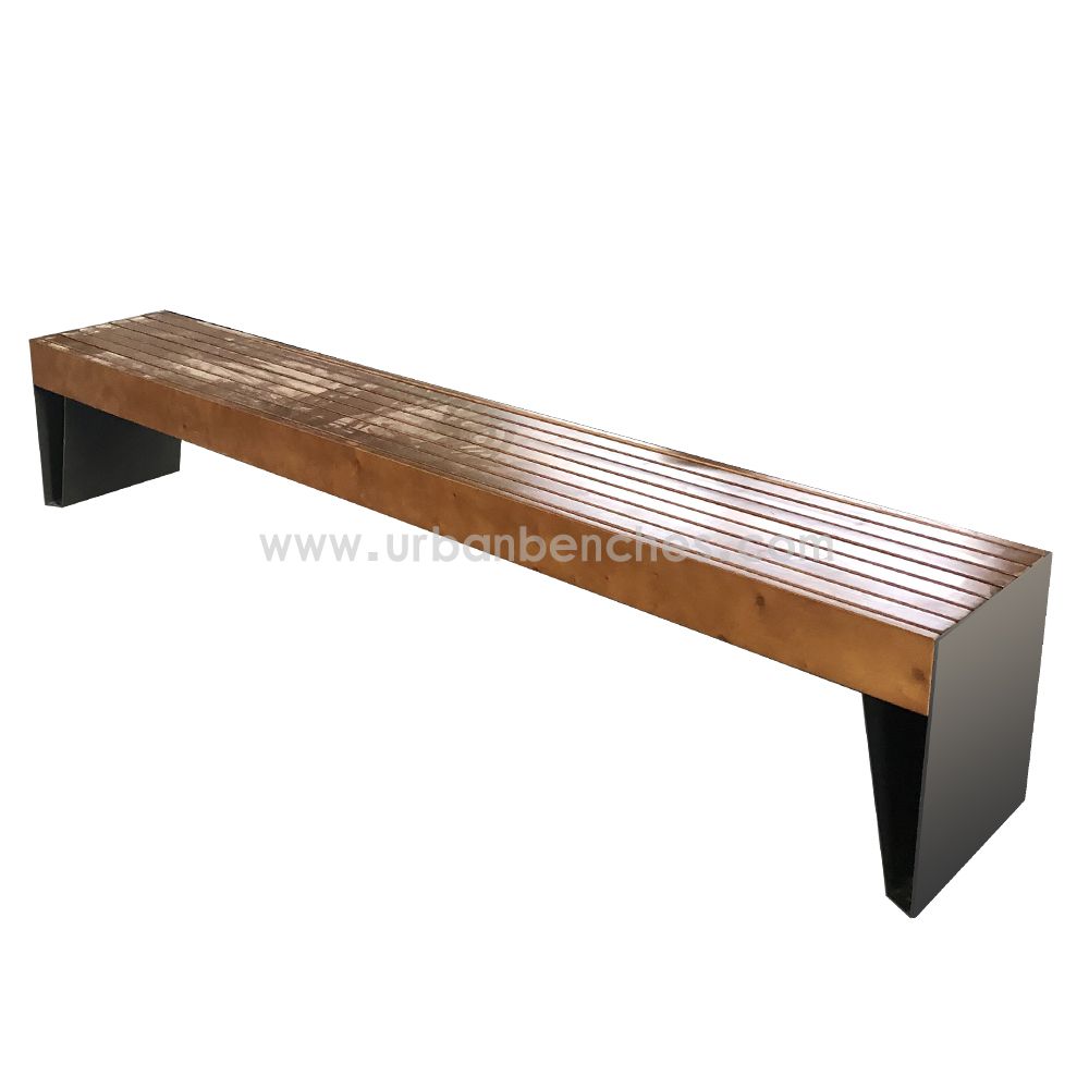  PC-MW-026 Metal+Solid Wood Park Chair