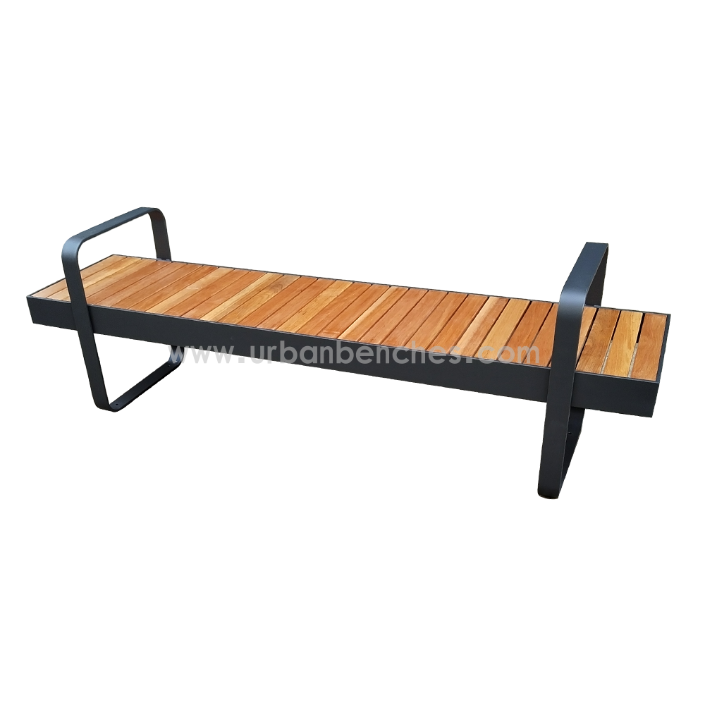PC-MW-066 Metal+Solid Wood Park Chair