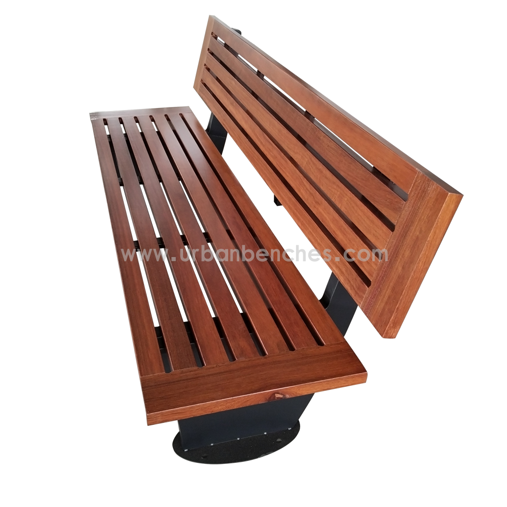 PC-MW-071 Metal+Solid Wood Park Chair