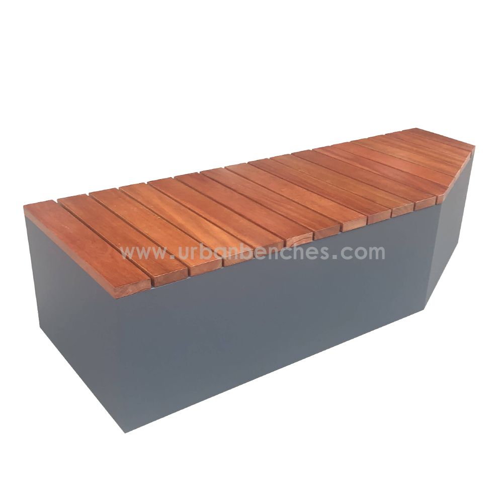PC-MW-094 Metal+Solid Wood Park Chair