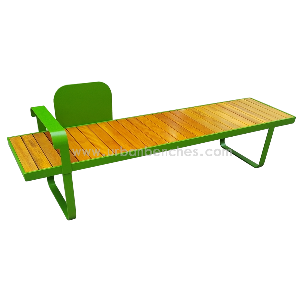 PC-MW-099 Metal+Solid Wood Park Chair