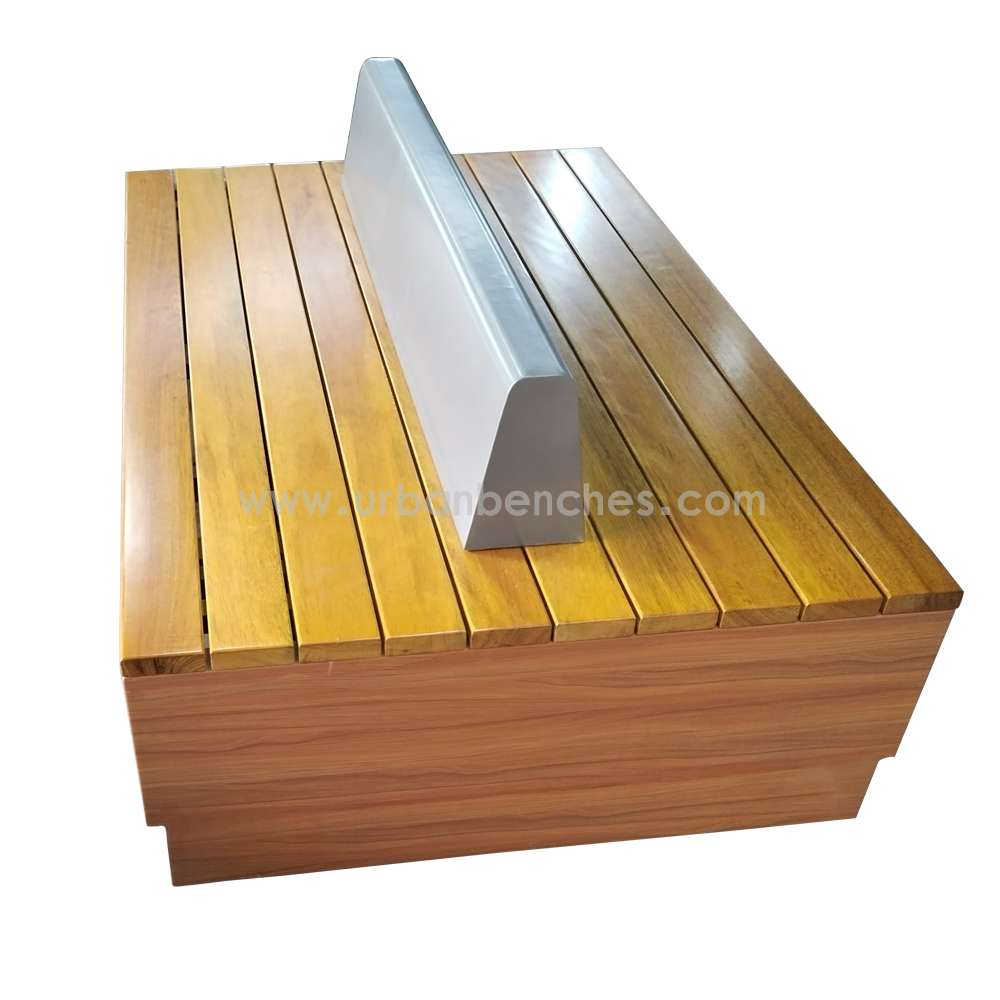 PC-MW-101 Metal+Solid Wood Park Chair