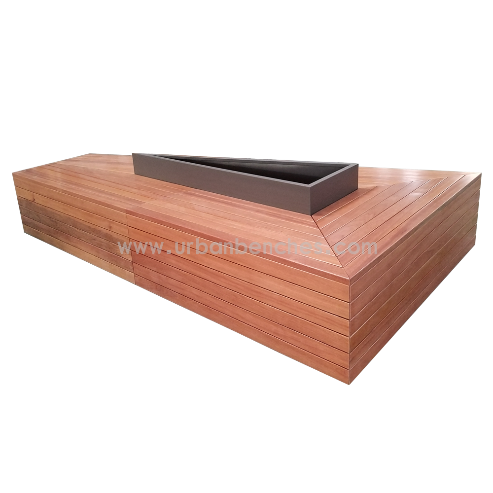 PC-MW-103 Metal+Solid Wood Park Chair