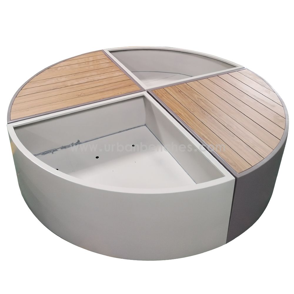 PC-MW-112 Metal+Solid Wood Park Chair