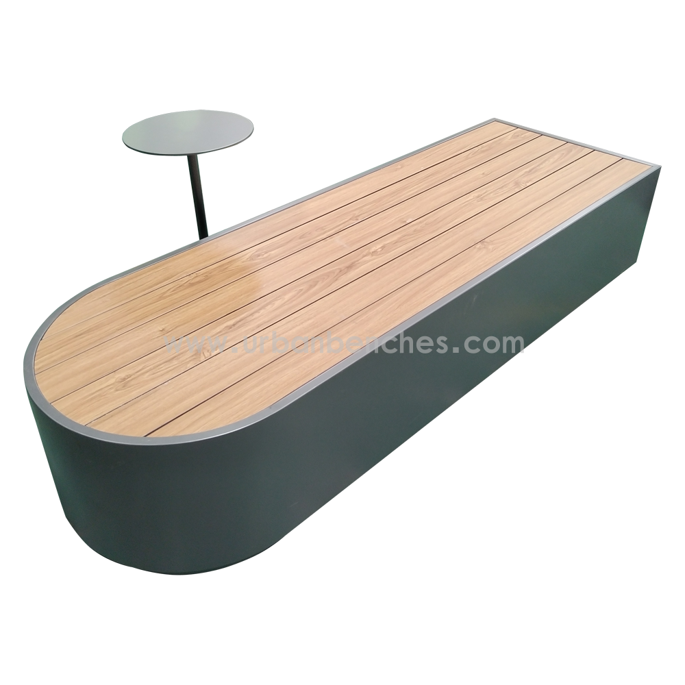  PC-MW-118 Metal+HPL Wood Park Chair