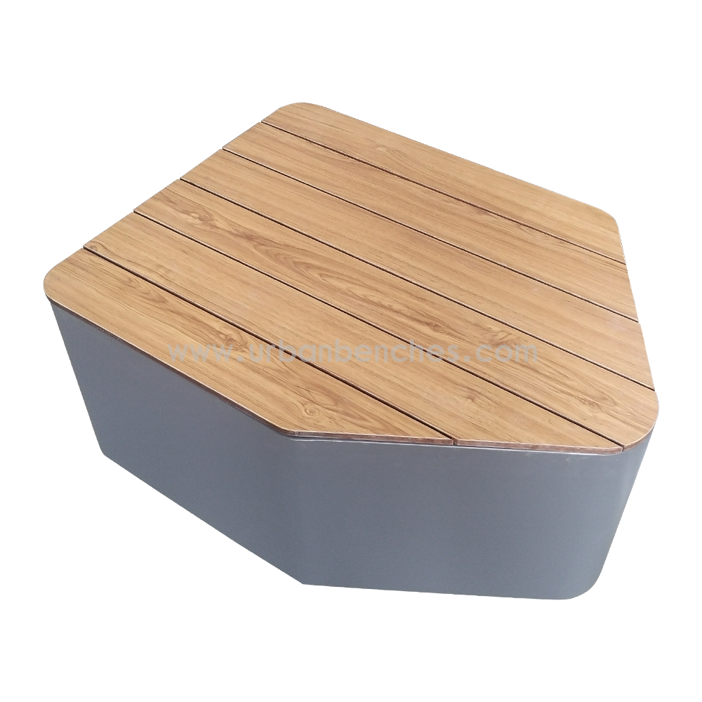 PC-MW-123 Metal+Solid Wood Park Chair
