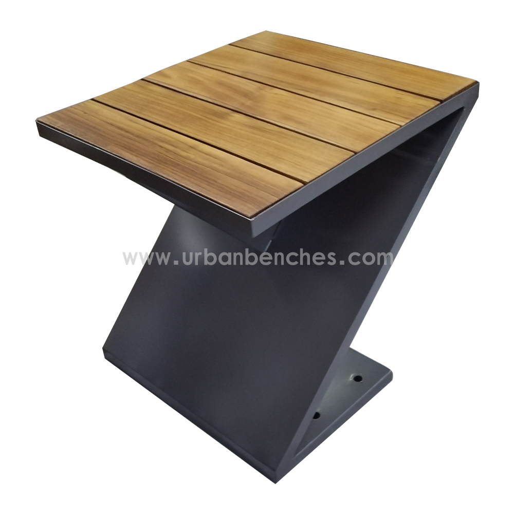 PC-MW-134 Metal+Solid Wood Park Chair