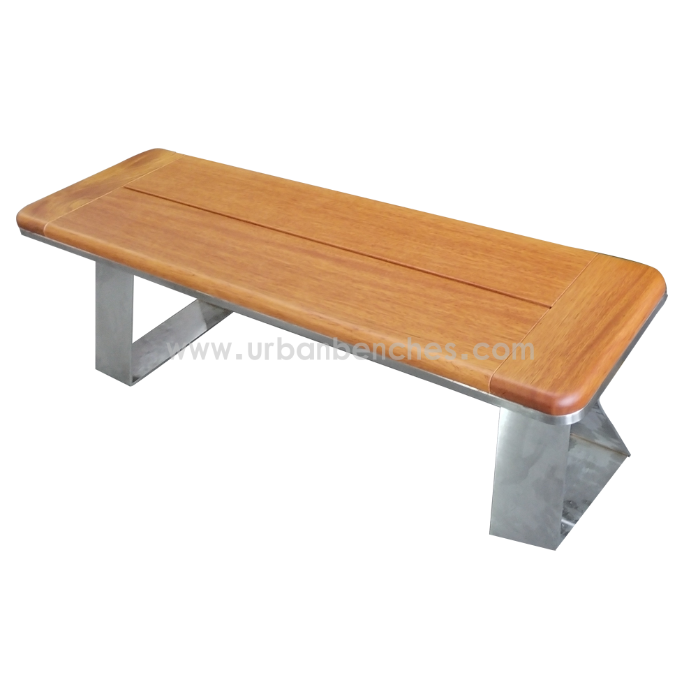 PC-MW-145 Metal+Solid Wood Park Chair