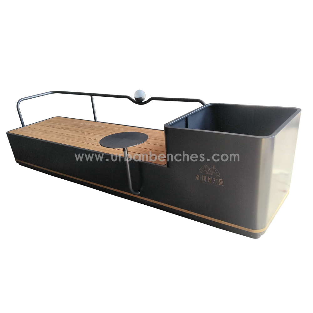 PC-MW-148 Metal+Solid Wood Park Chair