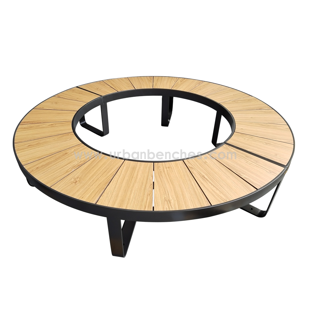  PC-MW-154 Metal+Solid Wood Park Chair