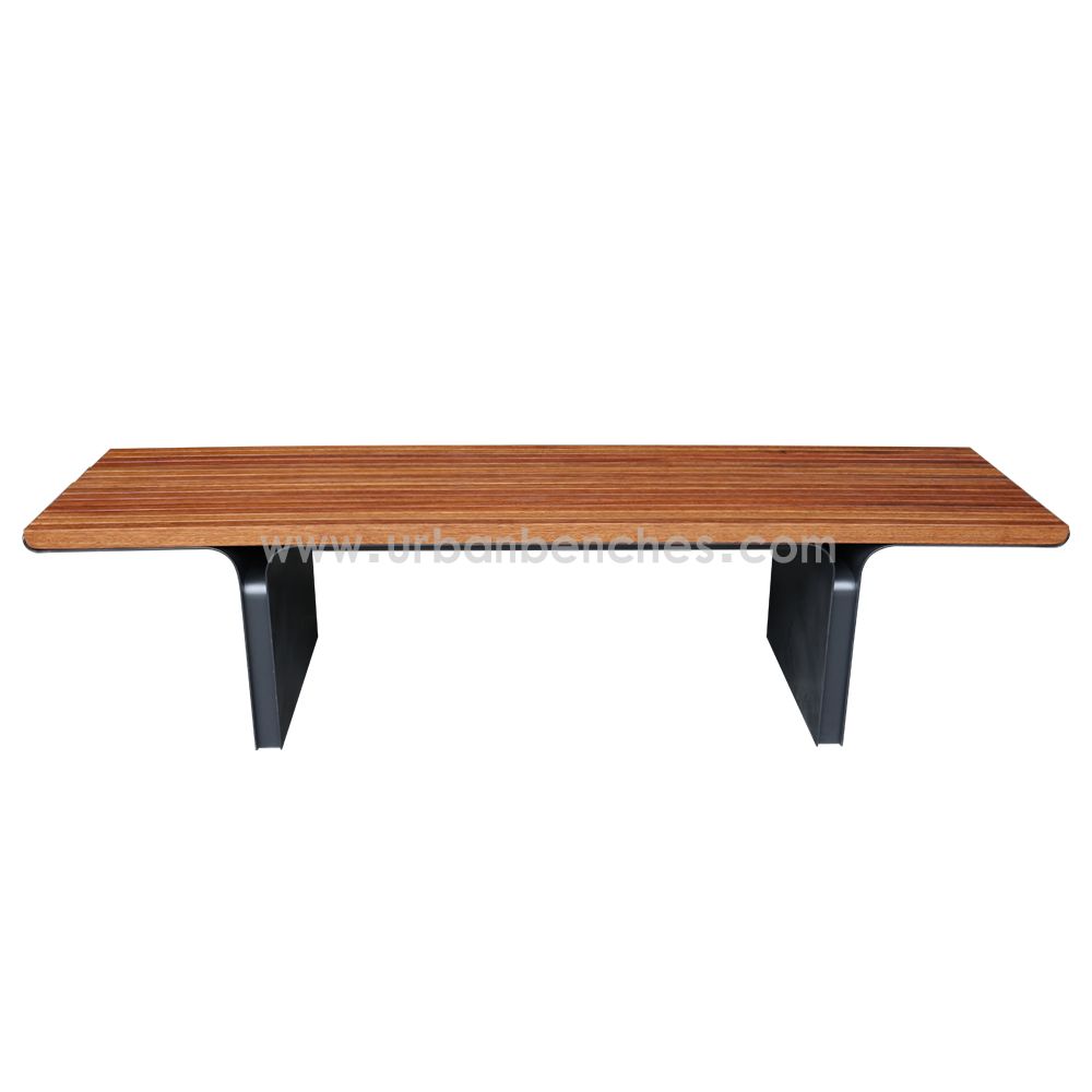 PC-MW-165 Metal+Solid Wood Park Chair