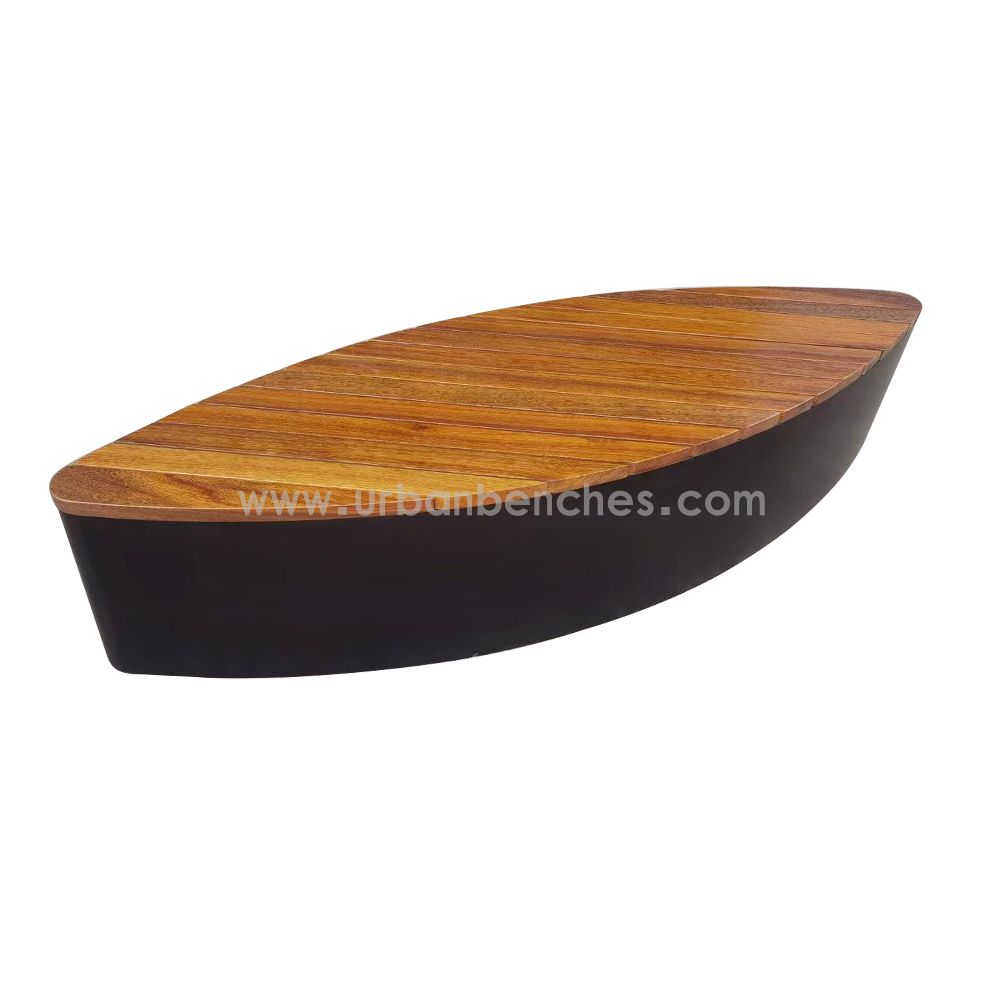  PC-MW-200 Metal+Solid Wood Park Chair