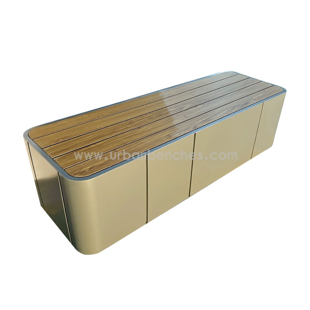 PC-MW-206 Metal+HPL Wood Park Chair
