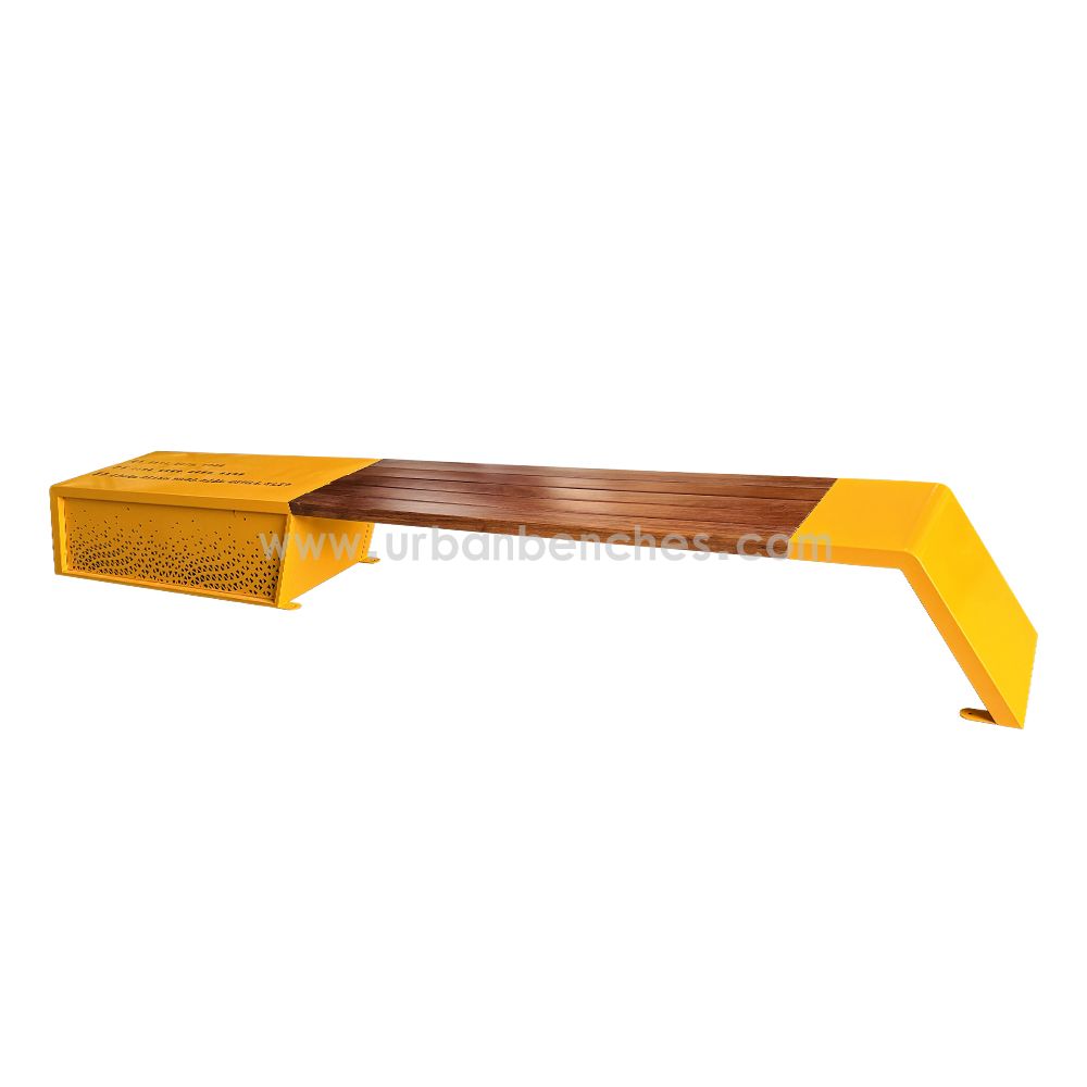 PC-MW-207 Metal+Solid Wood Park Chair