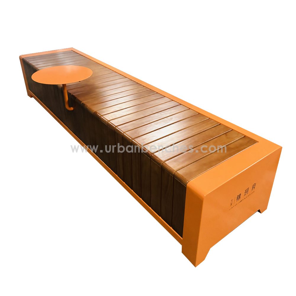 PC-MW-209 Metal+Solid Wood Park Chair