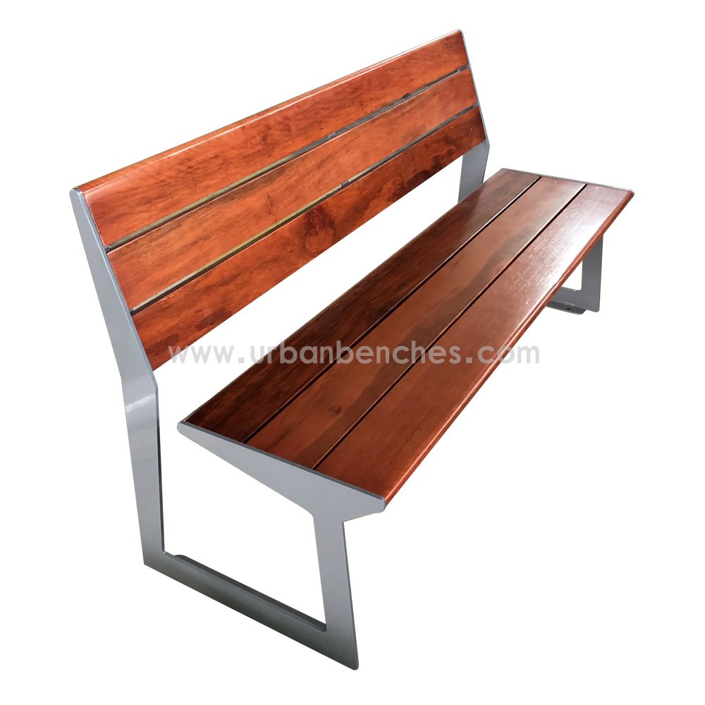 PC-MW-182 Metal+Solid Wood Park Chair  