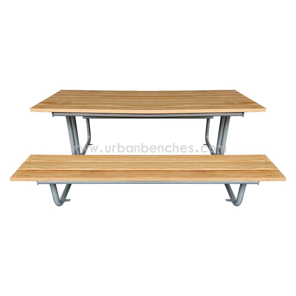 PC-MW-224 Metal+Solid Wood Park Chair  