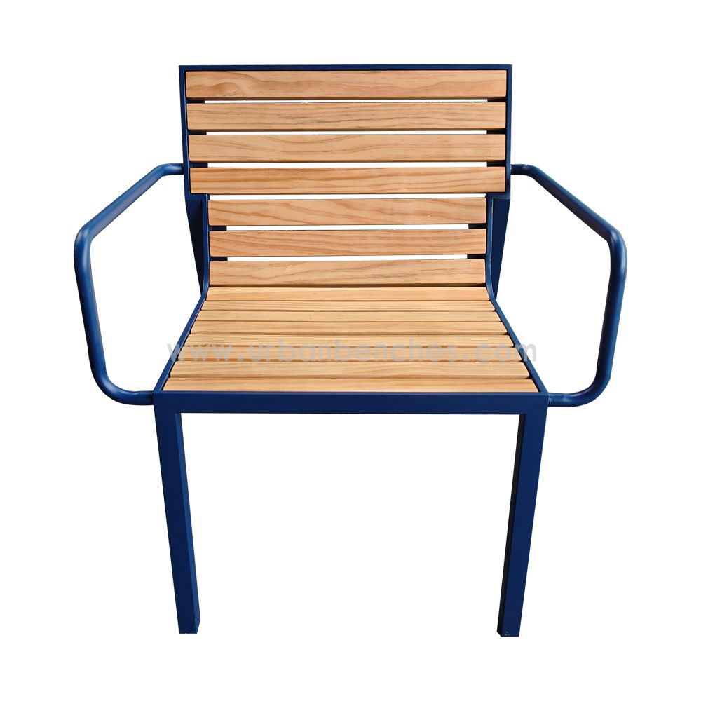 PC-MW-225 Metal+Solid Wood Park Chair  