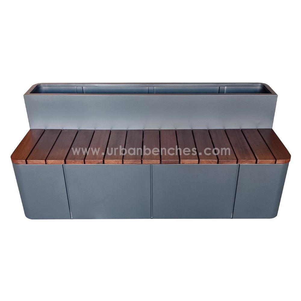 PC-MW-232 Metal+Solid Wood Park Chair